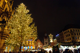 圣诞节灯饰慕尼黑德国