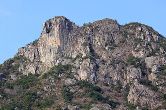 狮子岩石在香港香港