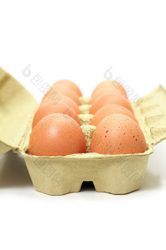 棕色（的）<strong>鸡蛋盒子</strong>