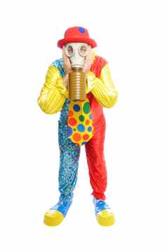 clownwearing气体面具
