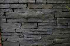 灰色平石头墙