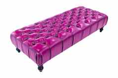 紫色的奢侈品沙发孤立的剪裁路径