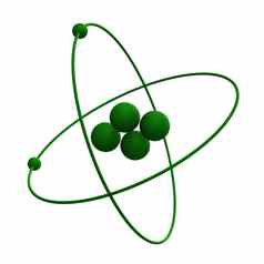 氦原子绿色草