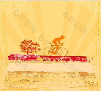 骑自行车海报
