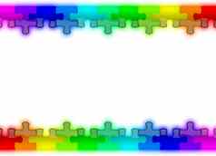 颜色光滑的谜题彩虹背景