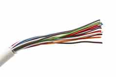 色彩斑斓的电缆
