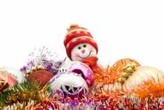 圣诞节雪人装饰球