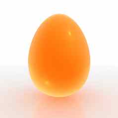 半透明的橙色蛋