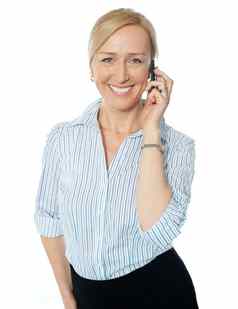 企业女沟通电话