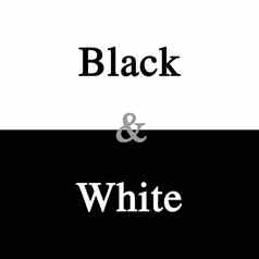 黑色的白色