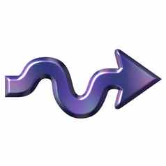 紫色的波浪箭头