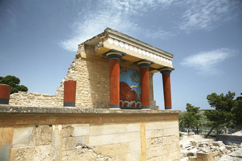 克里特岛克诺索斯寺庙