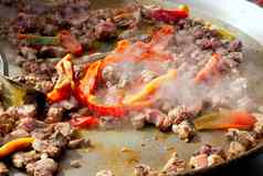 西班牙海鲜饭西班牙步骤烹饪大锅