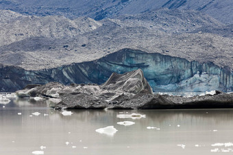 冰川舌头小腿冰山冰川湖