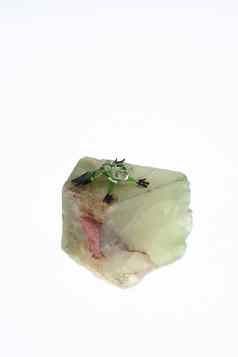 绿色水晶青蛙绿色石头