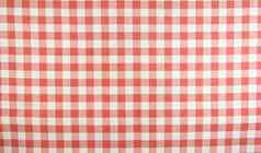红色的白色条格平布桌布模式