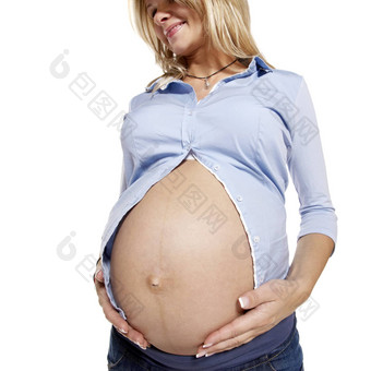 肖像怀孕了女人