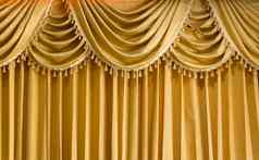 光黄金织物窗帘