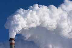 吸烟管道工厂污染环境背景清洁天空
