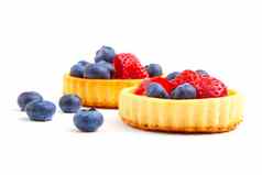 甜点水果蛋糕草莓蓝莓