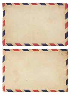 古董航空邮件信封