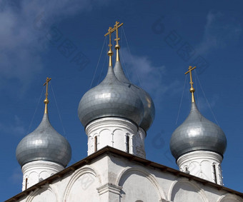 圆顶神圣的交叉大教堂Tutaev俄罗斯