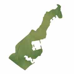 摩纳哥地图绿色纸