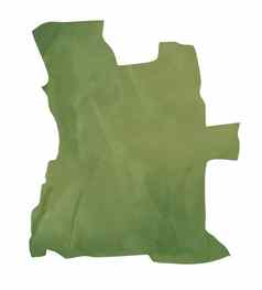 绿色纸地图安哥拉