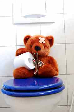 玩具泰迪熊厕所。。。