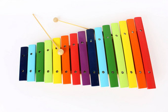 色彩斑斓的木琴