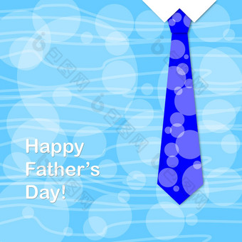 蓝色的领带句子快乐父亲一天