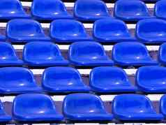 常规的蓝色的座位体育场