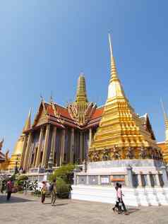 曼谷泰国12月旅游游客欣赏