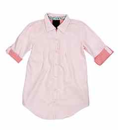粉红色的夏天衬衫短袖子