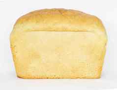 白色面包面包孤立的白色背景