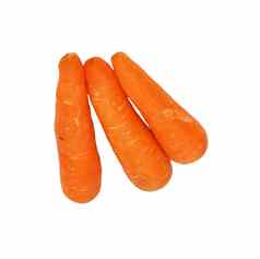 胡萝卜新鲜的蔬菜集团白色背景