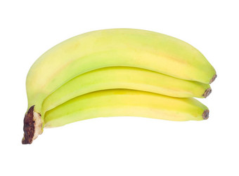 香蕉孤立的白色背景剪裁路径