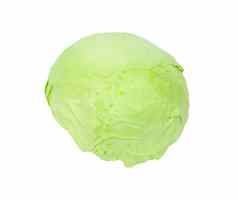 绿色卷心菜孤立的白色背景