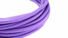紫色的绳子孤立的