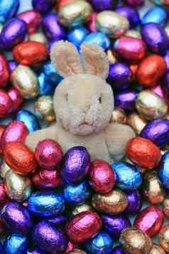 复活节兔子巧克力鸡蛋