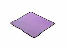 紫色的餐巾孤立的白色背景