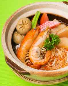 大米面条海食物蔬菜