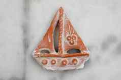 小船传统的陶器