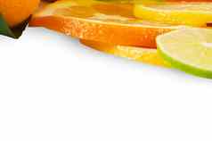 柑橘类切片水果