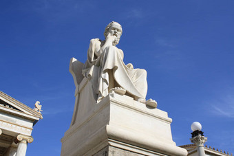 雕像苏格拉底雅典