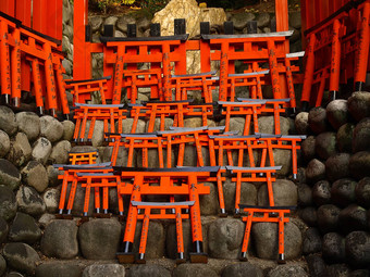 模型<strong>鸟居门</strong>伏见inari神社