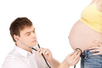 医生怀孕了女人肚子