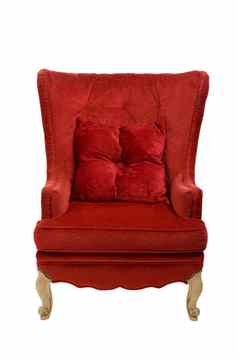 红色的椅子