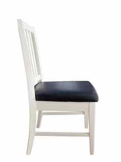 白色椅子孤立的