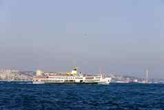 乘客渡船博斯普鲁斯海峡海峡伊斯坦布尔
